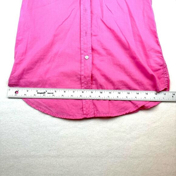 Lilly Pulitzer Pink Lightweight Long Sleeve Button Up Shirt Women’s XS Read - Picture 8 of 12